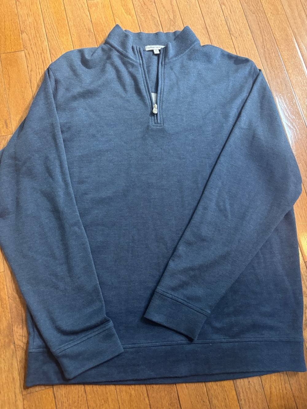 Peter Millar Navy Quarter-zip Pullover Sweater